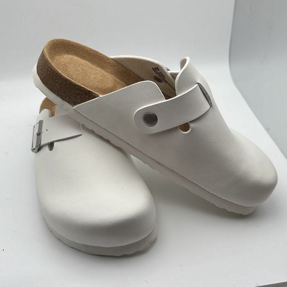 CUSHIONAIRE Womens Clog 6 WHITE - Picture 6 of 7